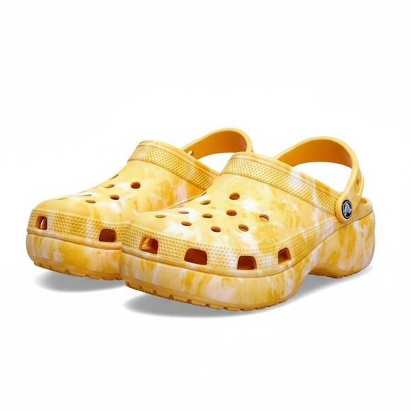 Crocs Iconic Platform Orange Sorbet Casual Slip On Comfort Shoes Women’s size 11 - Picture 2 of 15